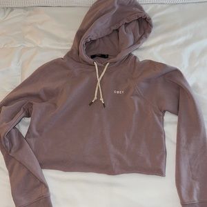 Obey Cropped Hoodie